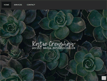 Tablet Screenshot of katiecrenshaw.com